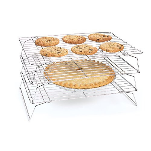 Fox Run Stackable Cooling Rack Set, Chrome, 3-Piece, Metallic, 2.25 x 14 x 10 inches | Amazon (US)