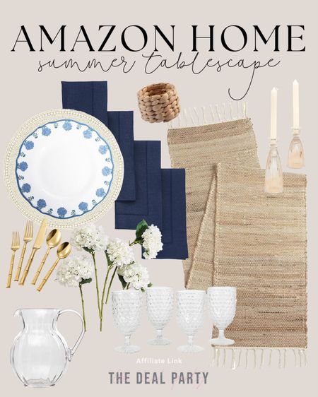 Amazon summer tablescape | summer hosting essentials | Amazon home | Amazon summer home decor | Amazon table setting for summer 

#LTKHome #LTKSeasonal #LTKFindsUnder100