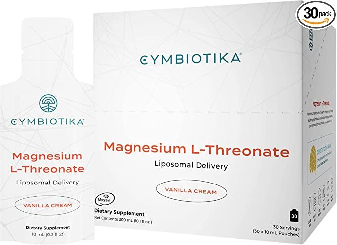 CYMBIOTIKA Liposomal Magnesium L-Threonate 1300mg, Focus Memory Brain Support, Magnesium Suppleme... | Amazon (US)