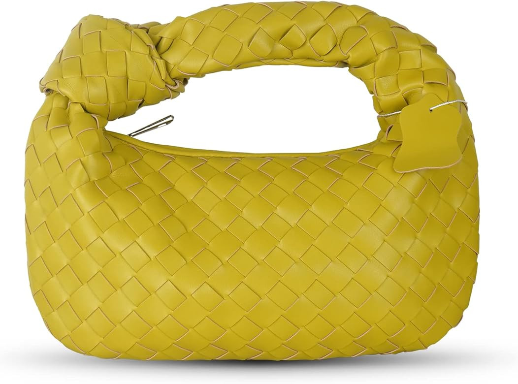 Kowloloo Knoted Women Handbag PU Leather Woven HandBag Fashion Shoulder Bag Purse Woven Handmade ... | Amazon (CA)