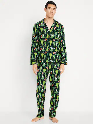 Printed Flannel Pajama Set | Old Navy (US)