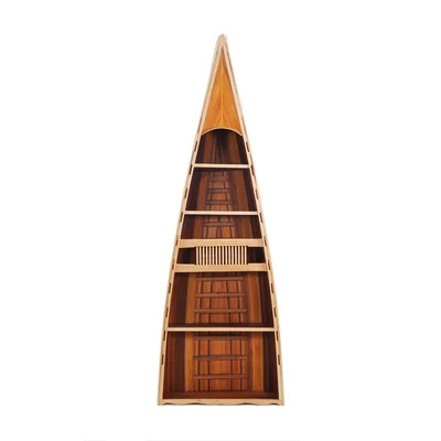 Mardig 31" X 90" X 20.5" Wooden Canoe - Book Shelf | Wayfair North America