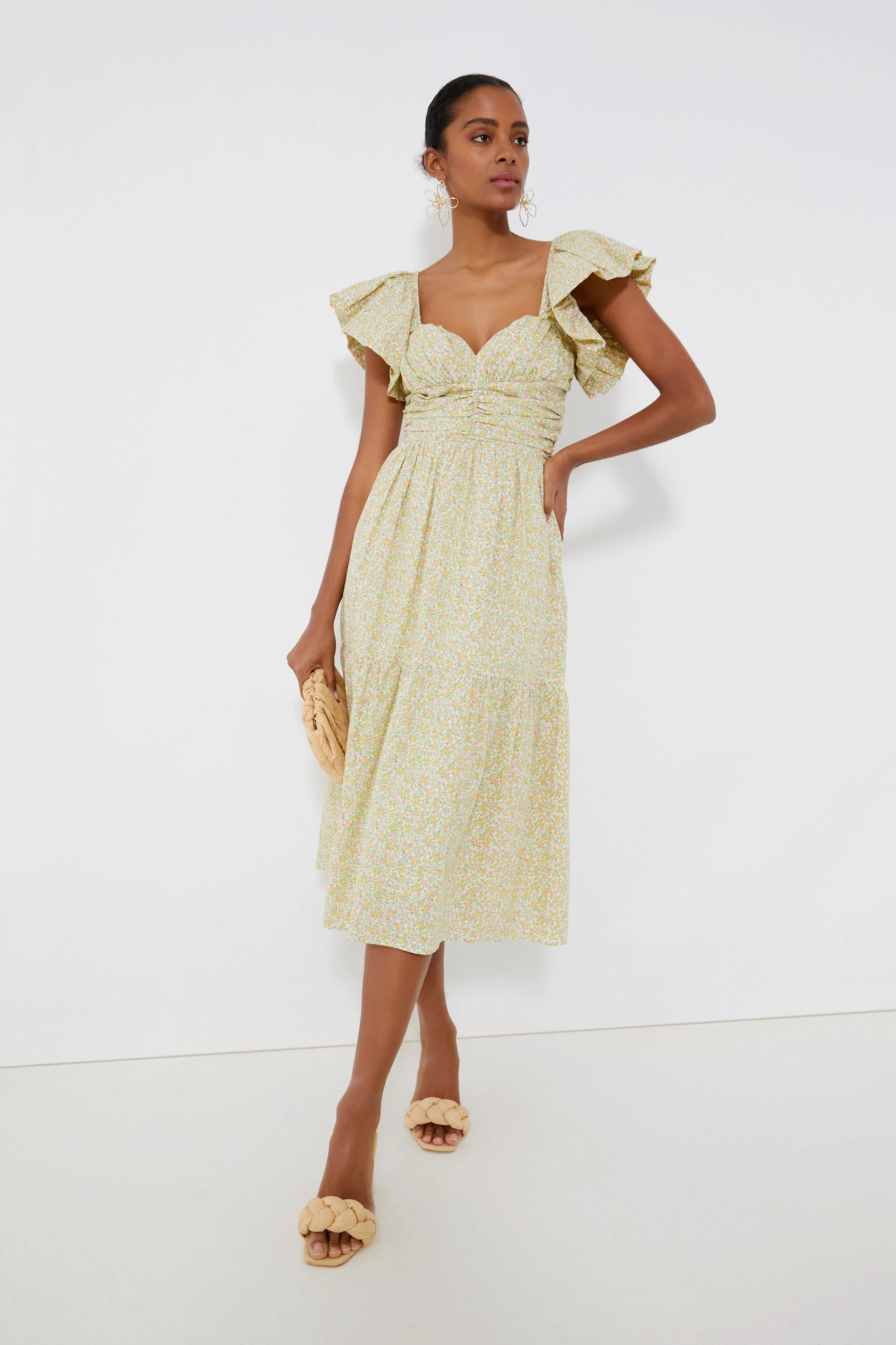 Floral Sweetheart Shae Midi Dress | Tuckernuck (US)