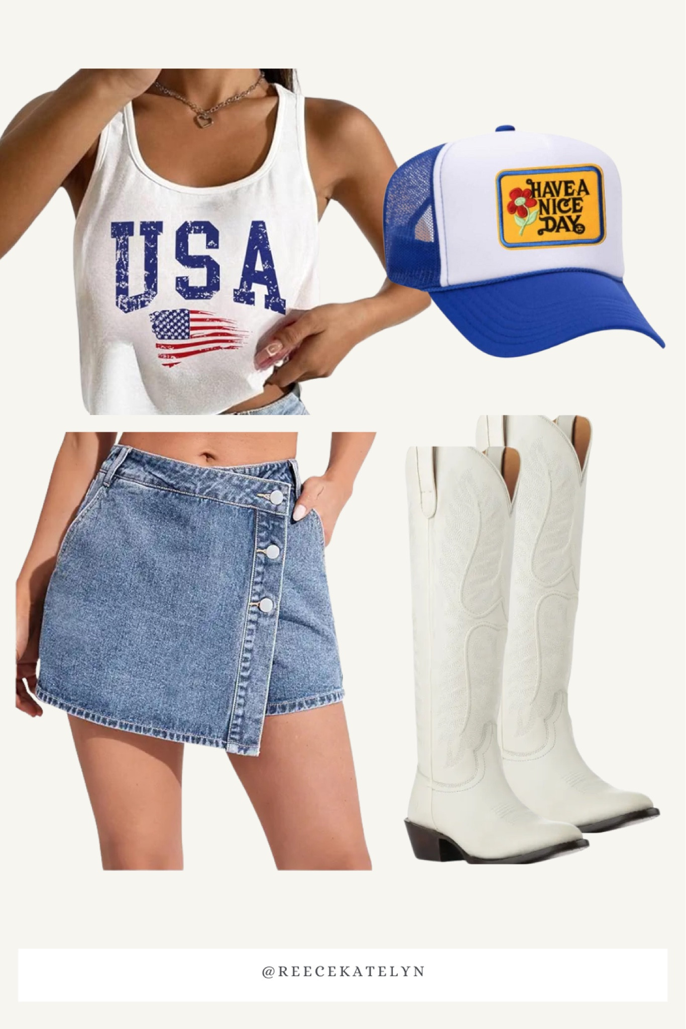 Memorial Day / 4th of July womens outfit 