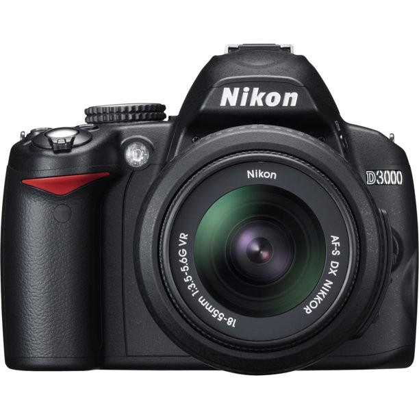 Nikon D3000 10.2 Megapixel Digital SLR Camera with Lens, 0.71", 2.17" | Walmart (US)