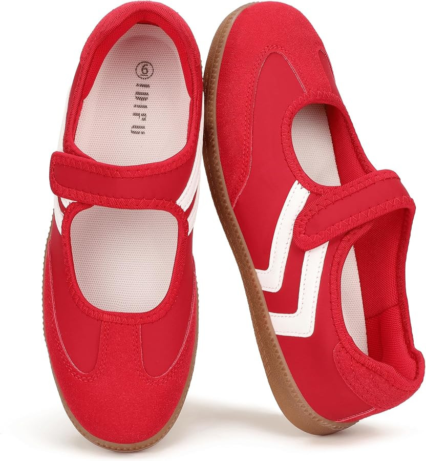 IDIFU Mary Jane Sneakers for Women Retro Fashion Casual Ballet Flats | Amazon (US)