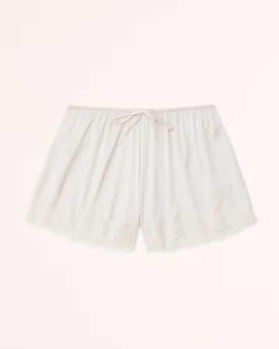 Lace and Satin Sleep Short | Abercrombie & Fitch (US)