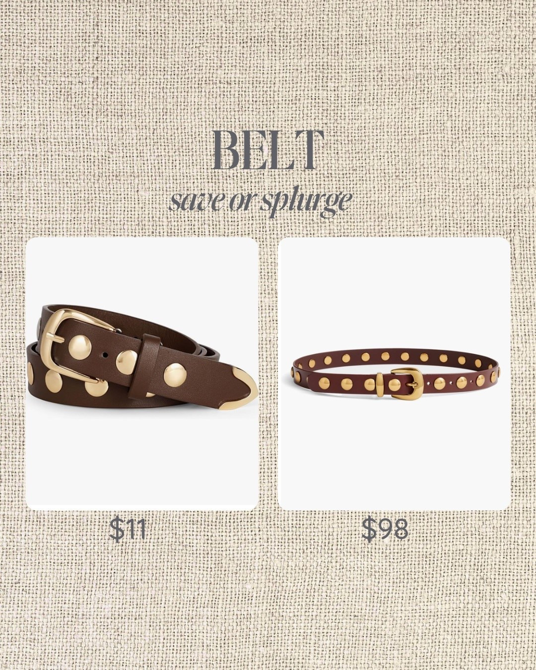 Save or splurge belt 

#LTKFindsUnder50 #LTKSaleAlert
