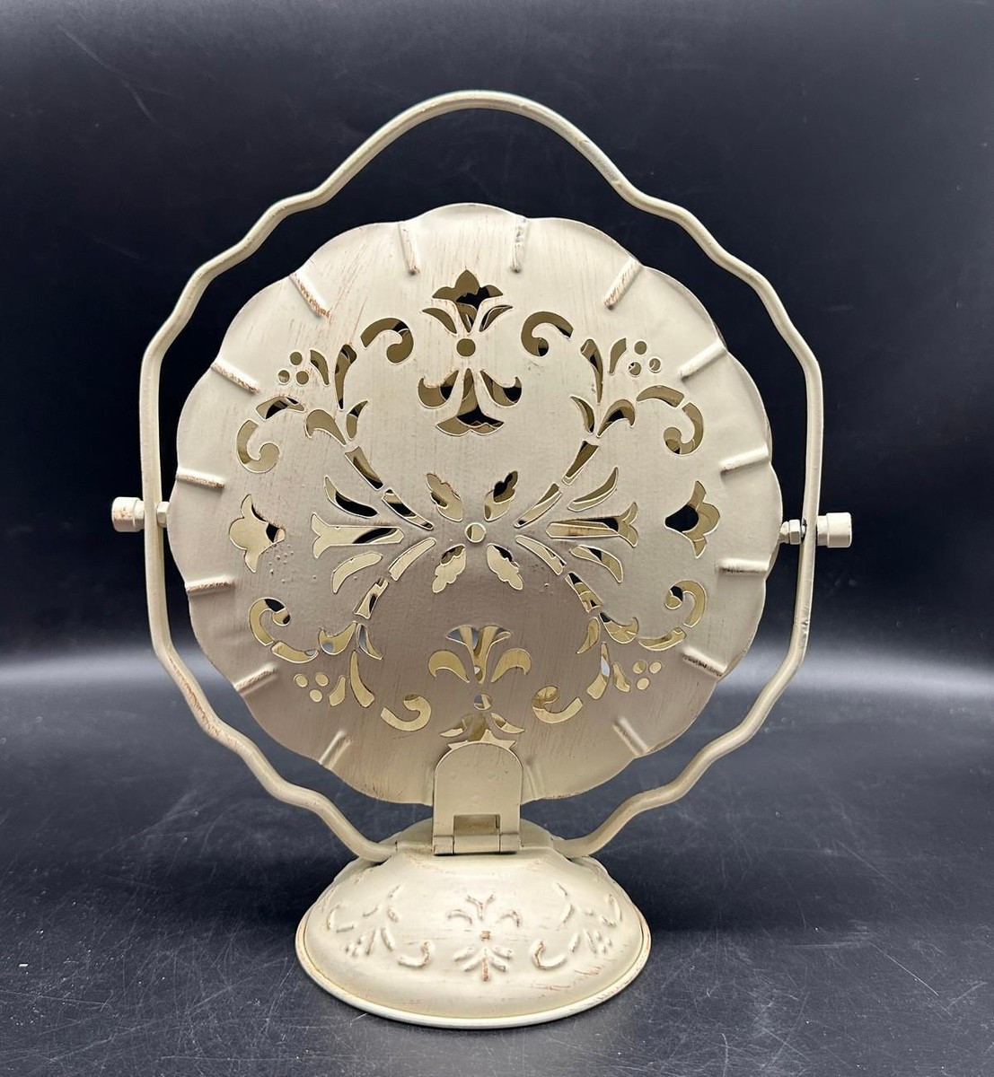 Vintage Fold-Out Cream Metal Cake Or Dessert Serving Tray 1980s | eBay | eBay US