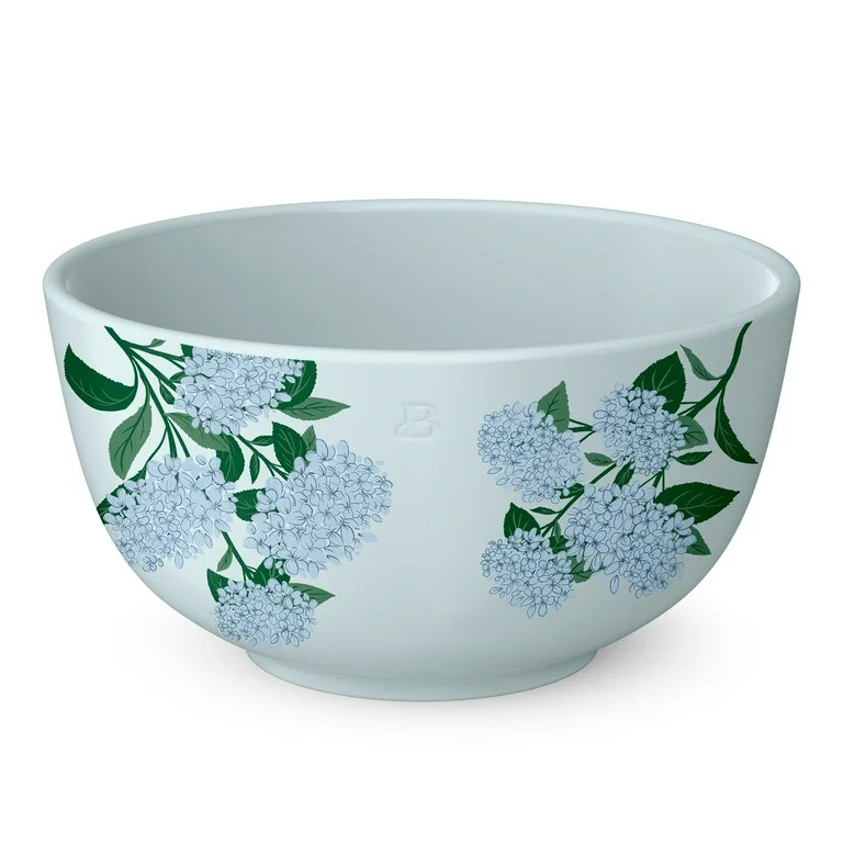 Beautiful 4 Qt Stoneware Batter Mixing Bowl, Hydrangea Floral by Drew Barrymore | Walmart (US)