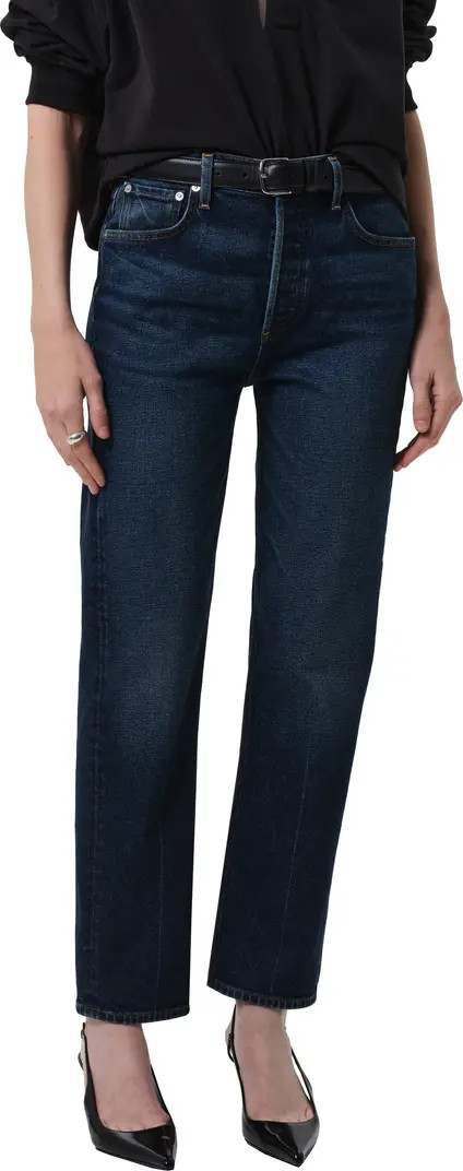 Blaine High Waist Ankle Straight Leg Jeans | Nordstrom