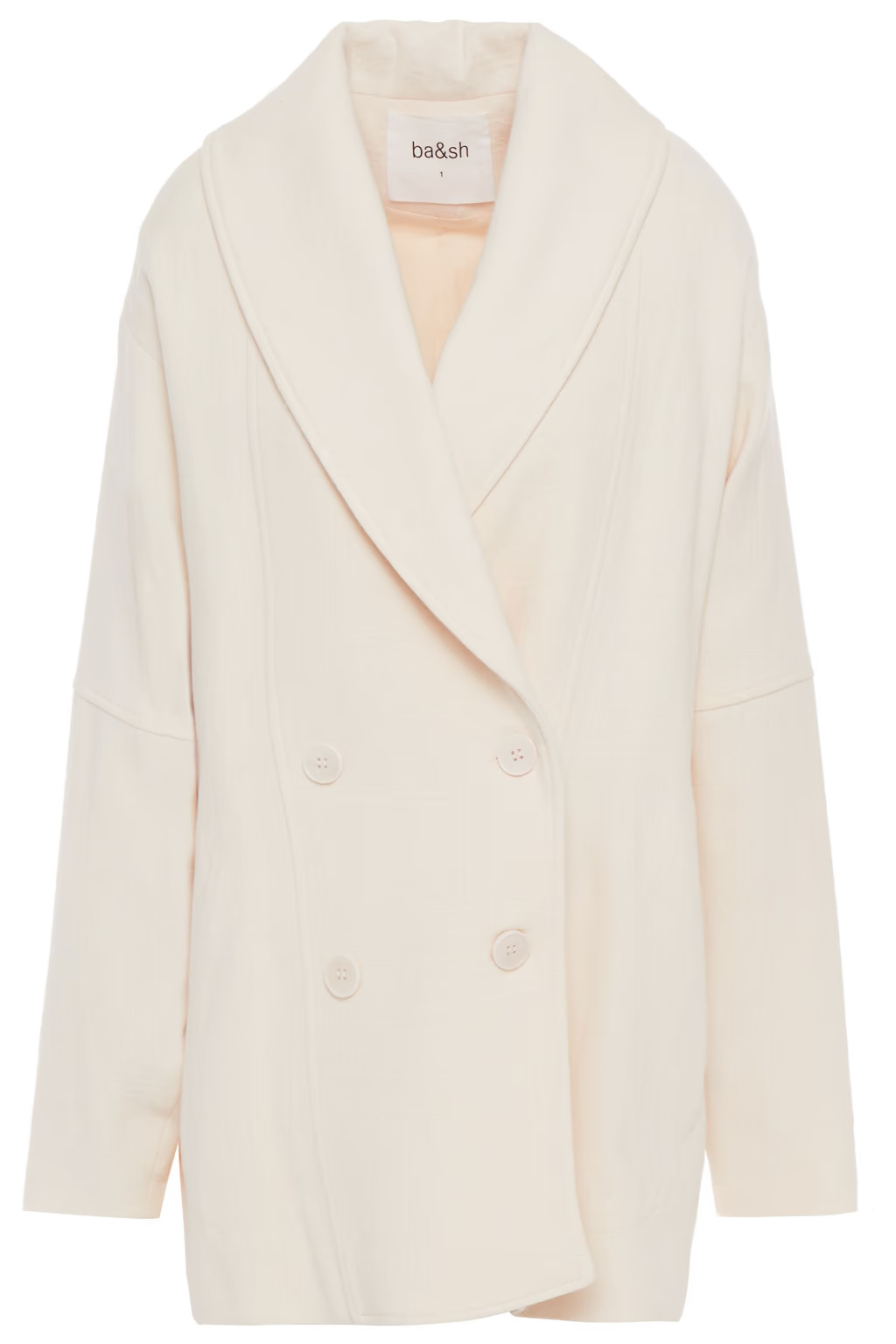 Double-breasted crepe coat | The Outnet (UK and Europe)