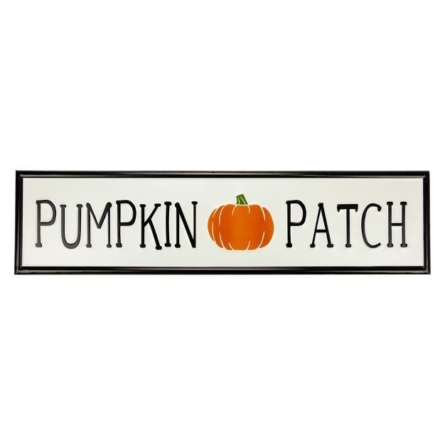 Northlight 31.5" Metal Pumpkin Patch Fall Harvest Sign | Target