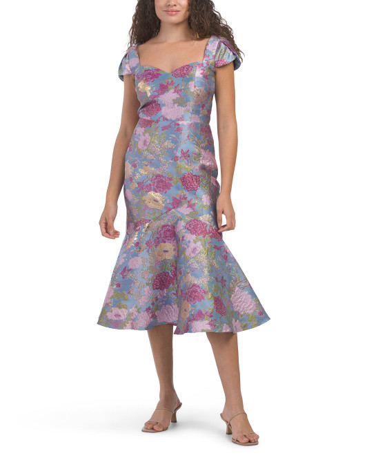 Logen Jacquard Cocktail Dress | TJ Maxx