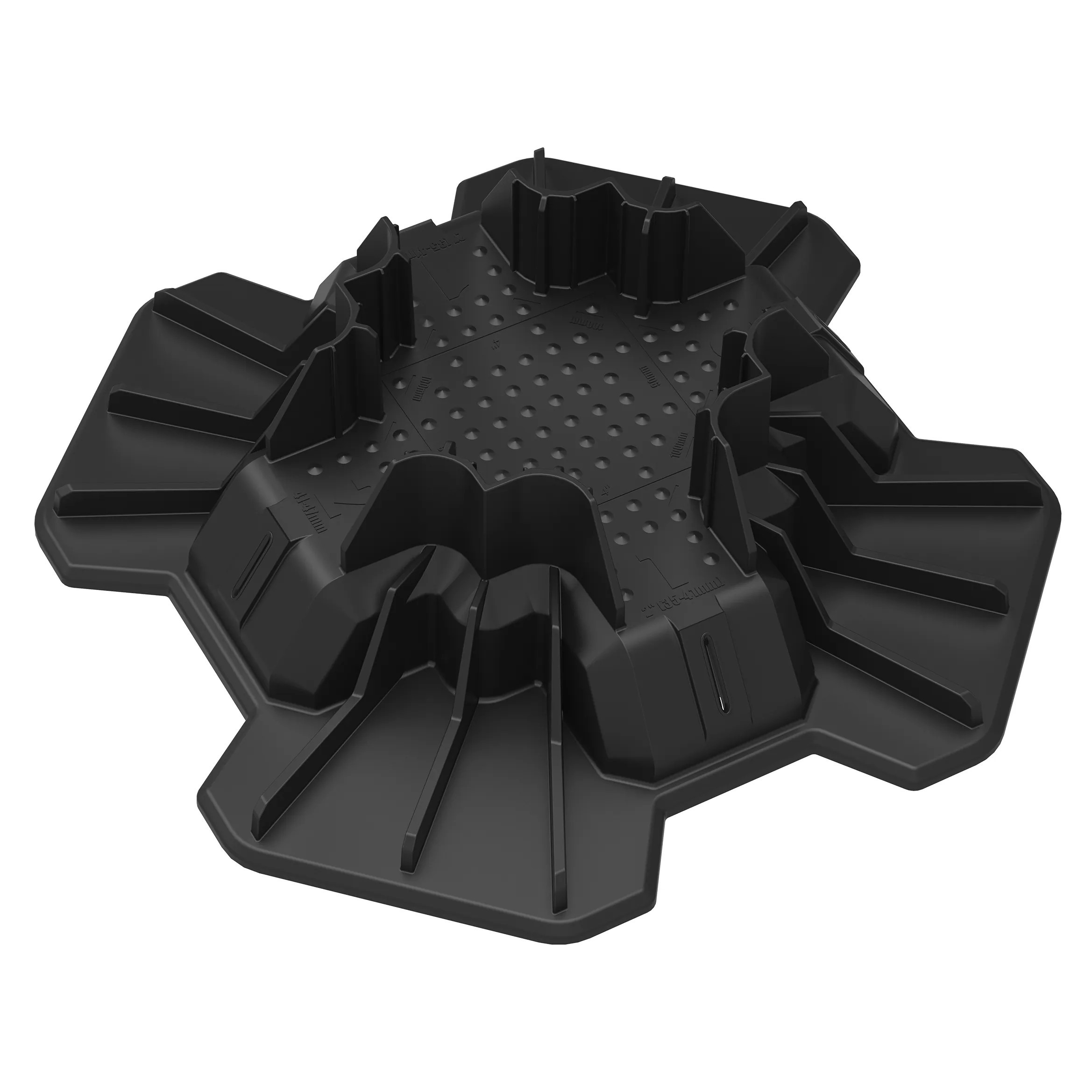 TuffBlock 2-1/2-in Black Polyethylene Deck Support | TUFFB01 | Lowe's