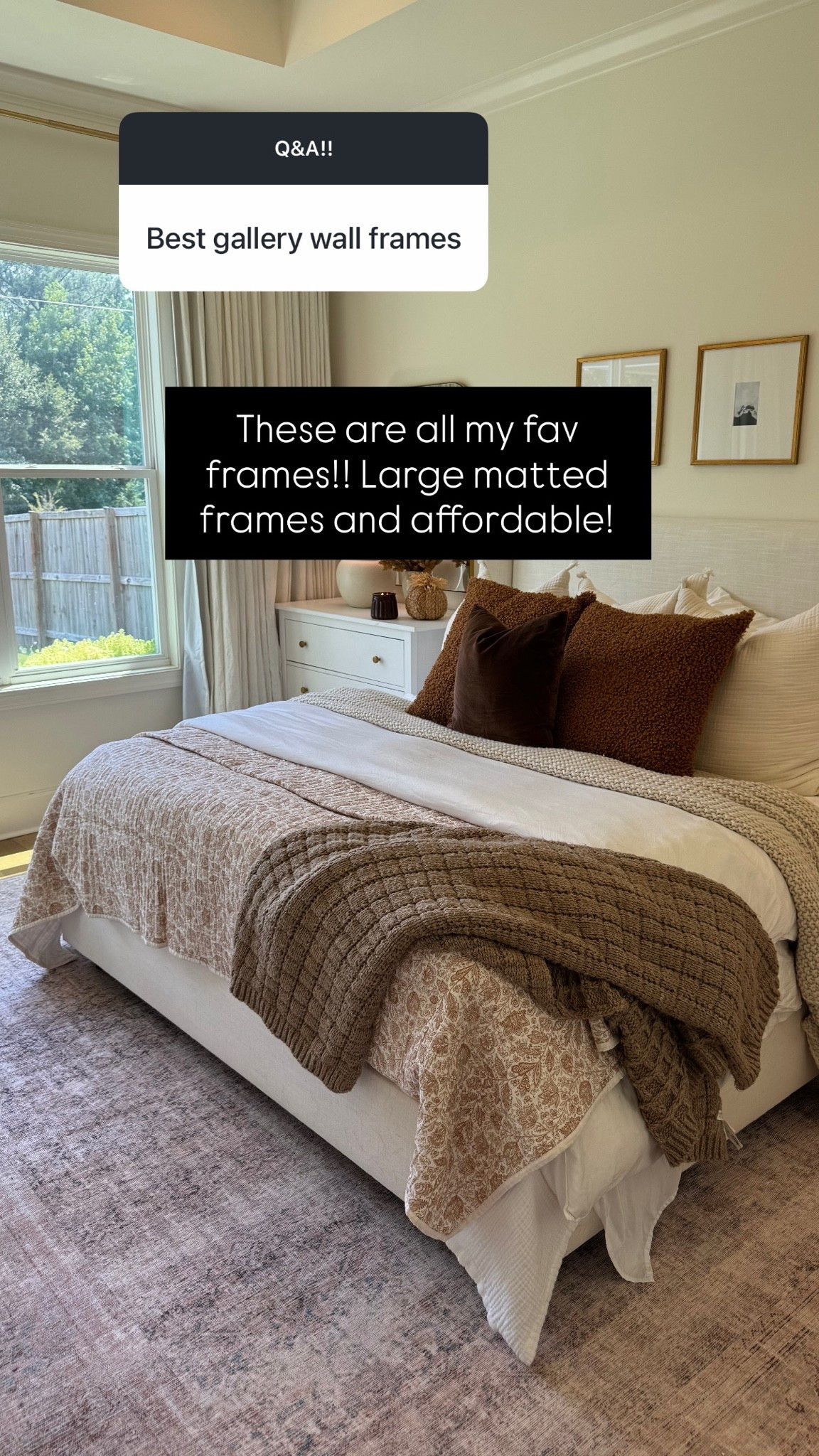 Matted frames