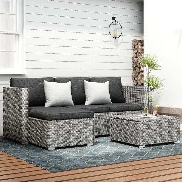 Ainesh 4 - Person Seating Group with Cushions | Wayfair North America