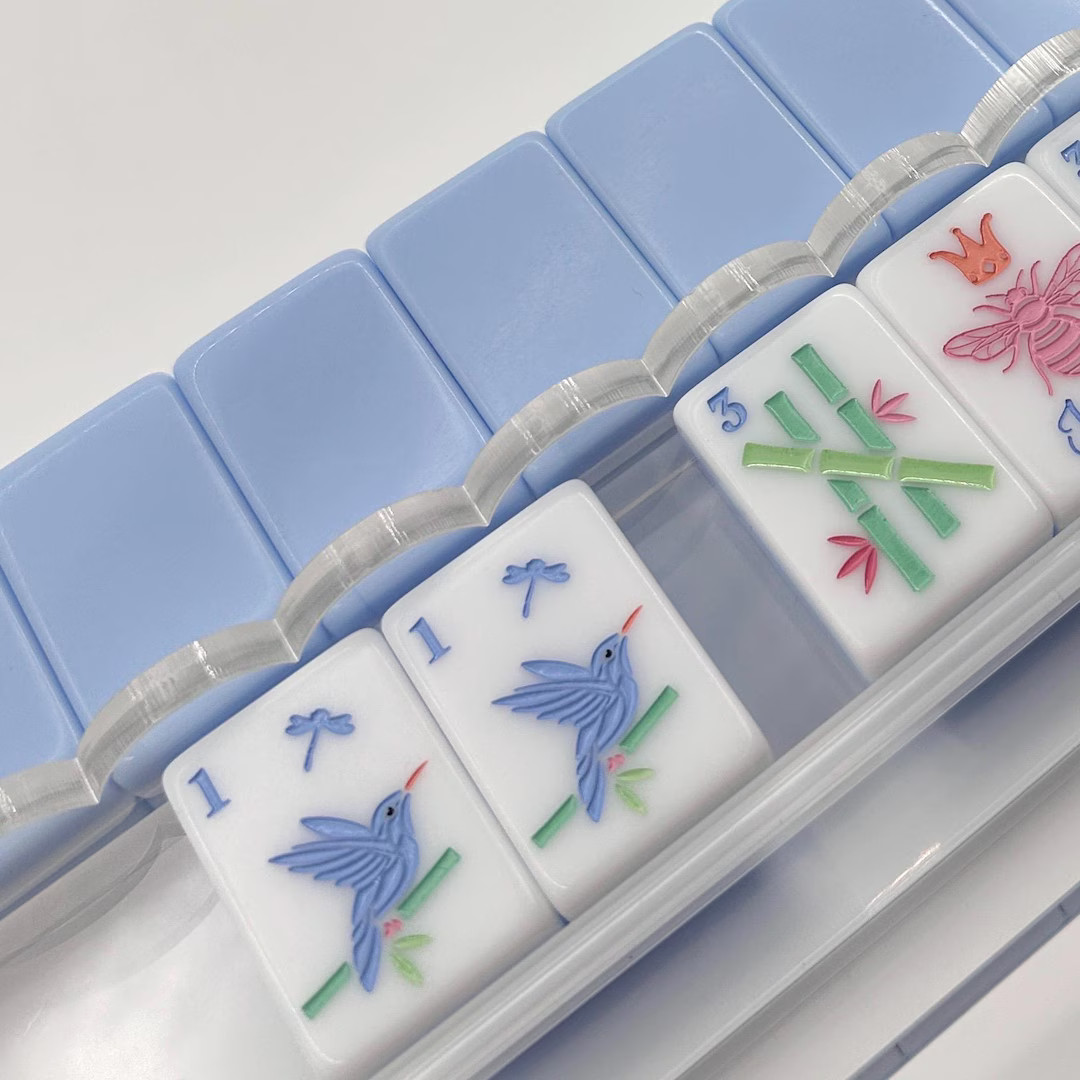 Clear Acrylic Mahjong Racks With Scalloped Pushers - 20 Inch - Etsy | Etsy (US)