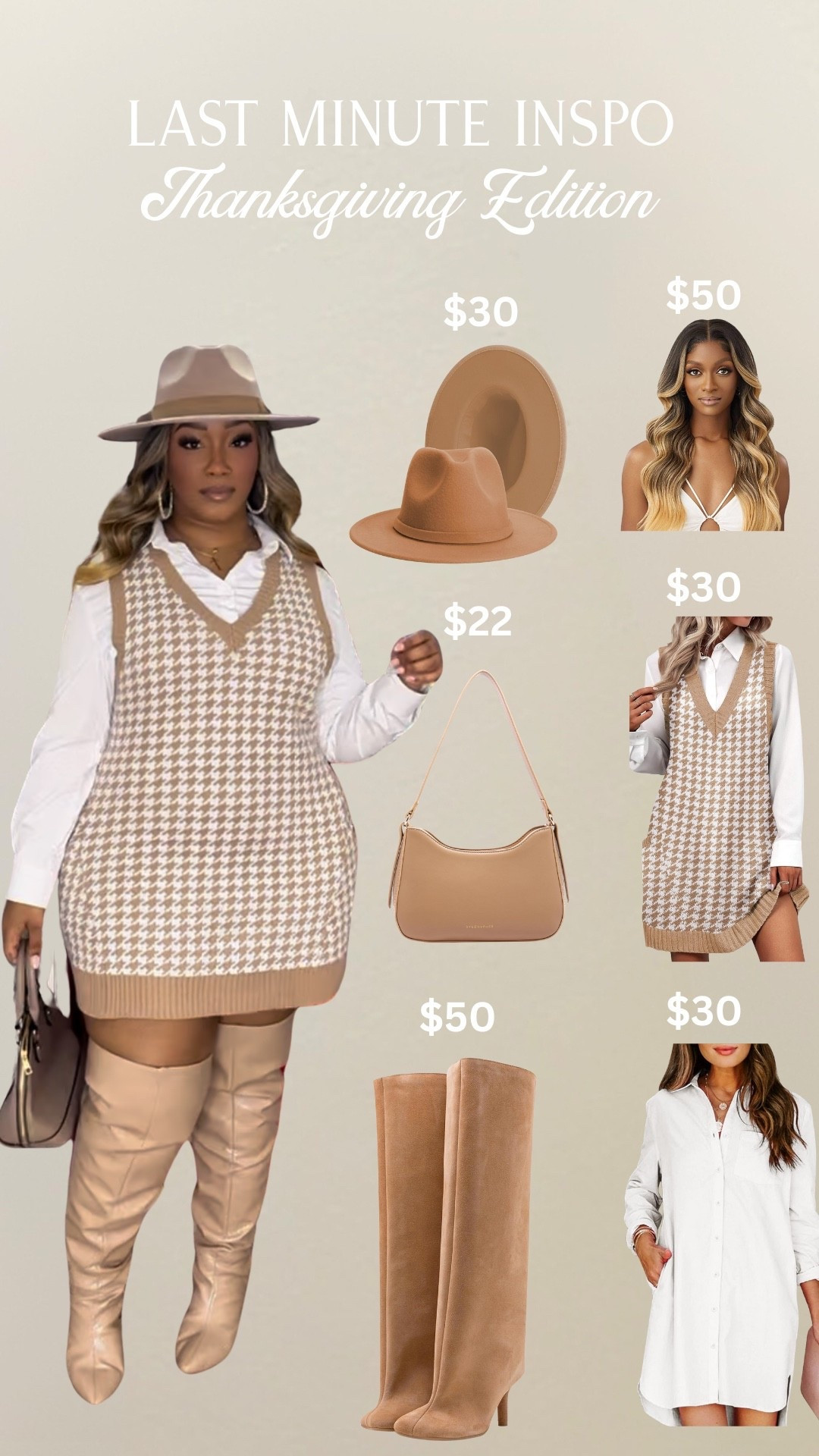 
If I were looking for something last minute to wear to Thanksgiving dinner, this would be a possibility. All of these items are via Amazon prime with most having same day delivery 🩷

#LTKHoliday #LTKSaleAlert #LTKCyberWeek