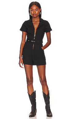 Show Me Your Mumu Outlaw Romper in Washed Black from Revolve.com | Revolve Clothing (Global)