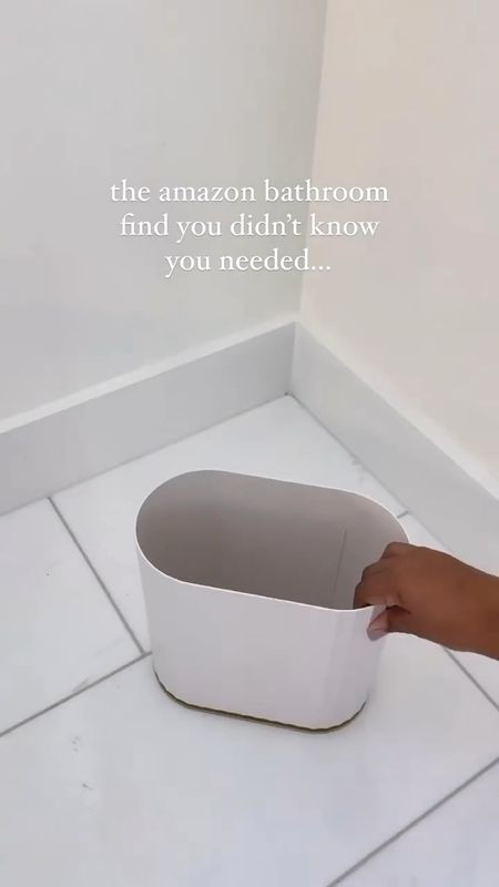 Amazon Bathroom Find you need! This garbage can is the perfect bathroom find! 

#LTKHome #LTKFindsUnder100 #LTKFindsUnder50