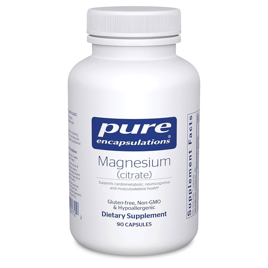 Pure Encapsulations Magnesium (Citrate) - Supplement for Sleep, Heart Health, Cognitive Health, B... | Amazon (US)