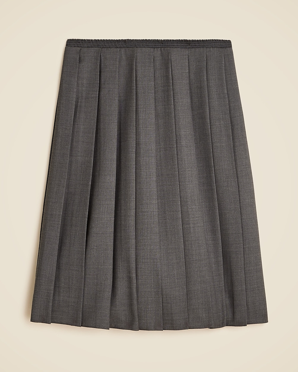 Pleated wool-blend skirt | J. Crew US