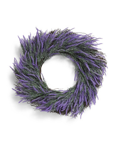 24in Full Lavender Wreath | TJ Maxx