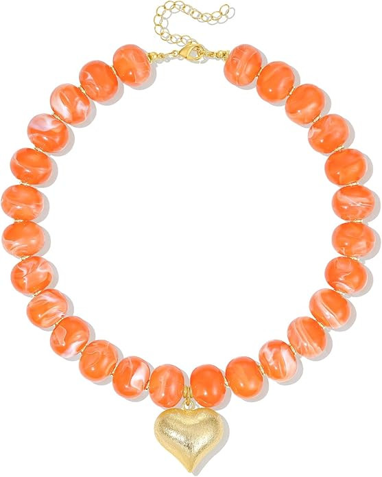 KELORIS PATH Chunky Resin Beaded Necklace for Women | Amazon (US)