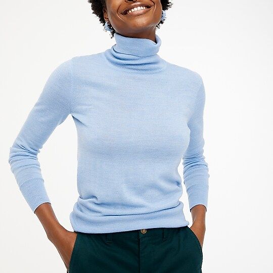 Machine washable merino wool-blend turtleneck | J.Crew Factory