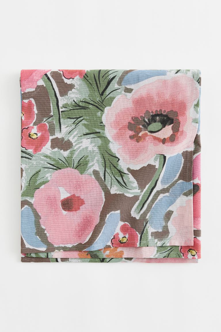 Floral cotton tablecloth | H&M (UK, MY, IN, SG, PH, TW, HK)