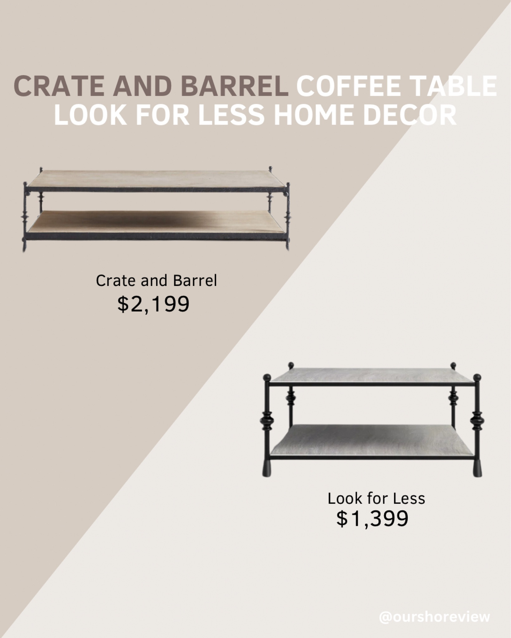 Love the chic look of a Crate and Barrel marble coffee table but not the price tag? This affordable home décor find gives you the same high-end style for less. Perfect for elevating your living room décor without breaking the bank, this budget-friendly dupe is a must-see for anyone creating a stylish and cozy space on a budget! 

#LTKStyleTip #LTKHome #LTKSaleAlert