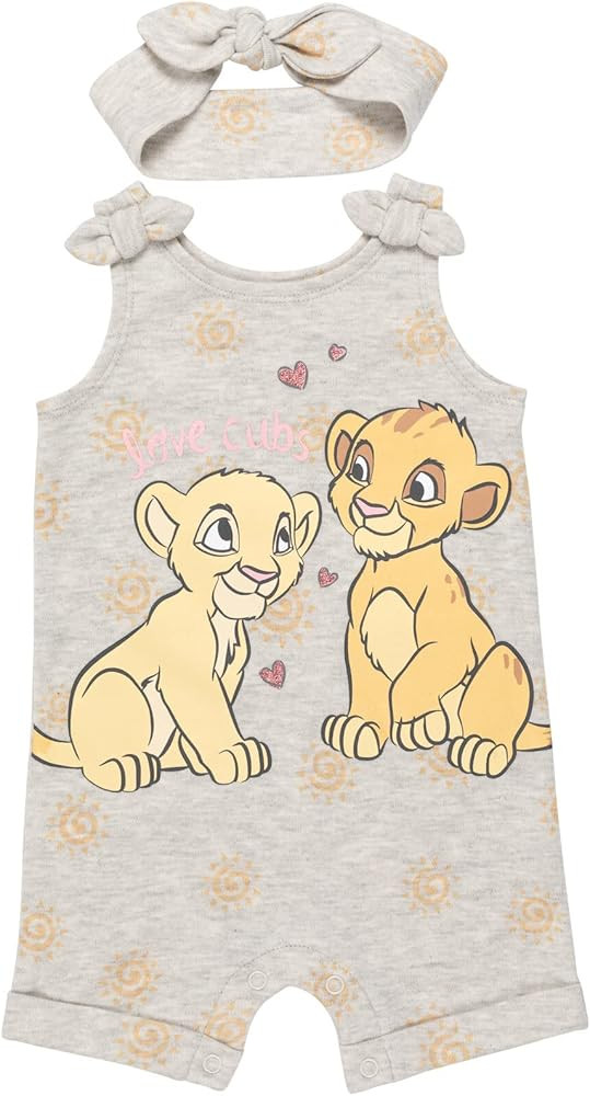 Disney Romper and Headband Outfit Set Newborn to Little Kid Sizes (Newborn - 5) | Amazon (US)
