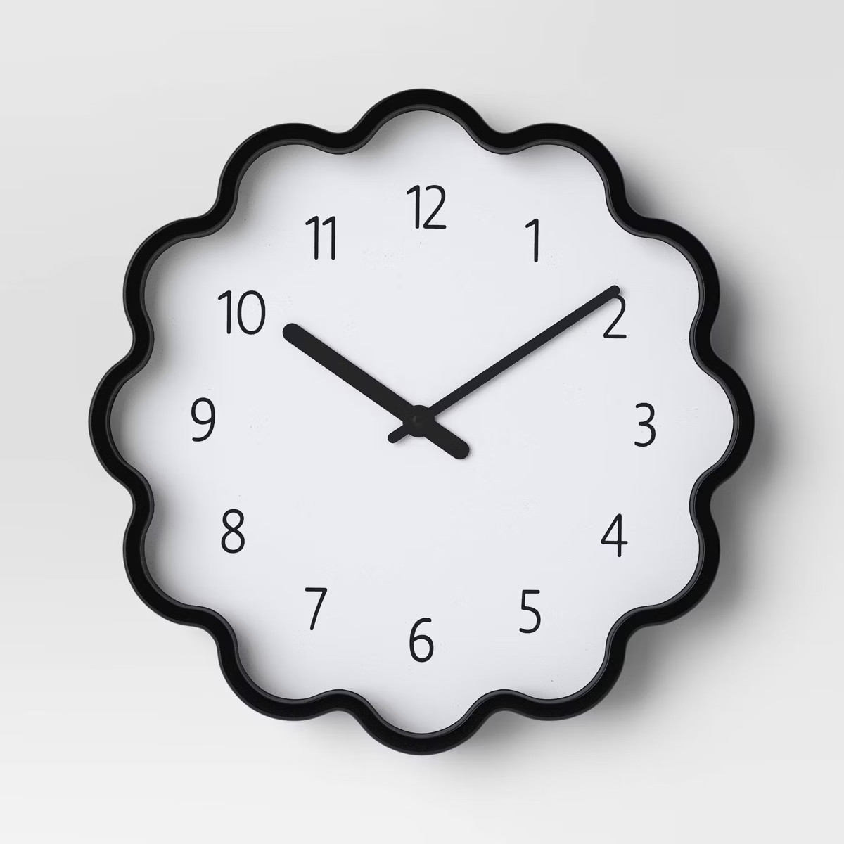 12" Wavy Wall Clock Black - Room Essentials™ | Target