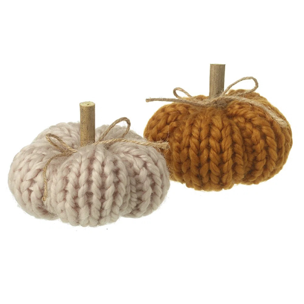 2 Piece Pumpkin Decorative Accent Set (Set of 2) | Wayfair UK