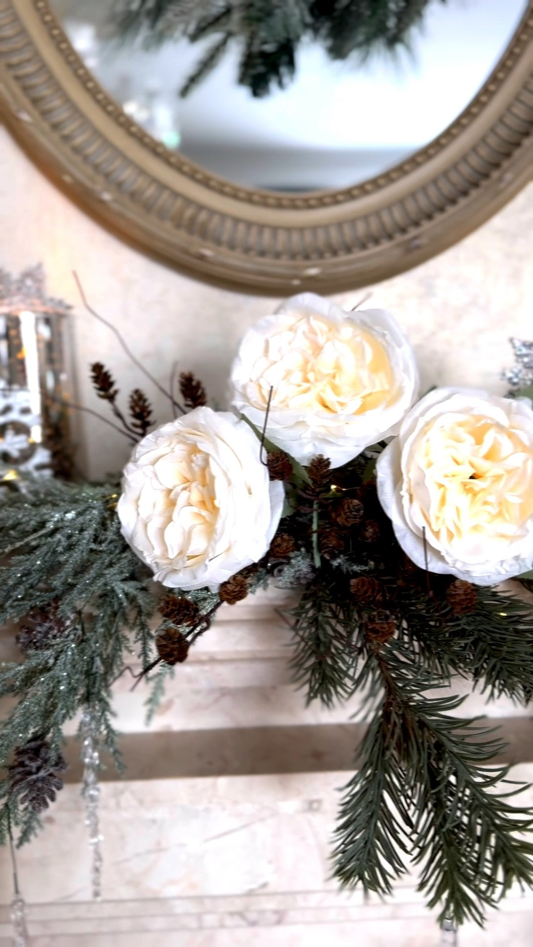 Adding roses to my winter decor for Valentine’s Day - inexpensive and looks so pretty mixed in with pine branches and snowflakes 

#LTKSeasonal #LTKFindsUnder50 #LTKHome
