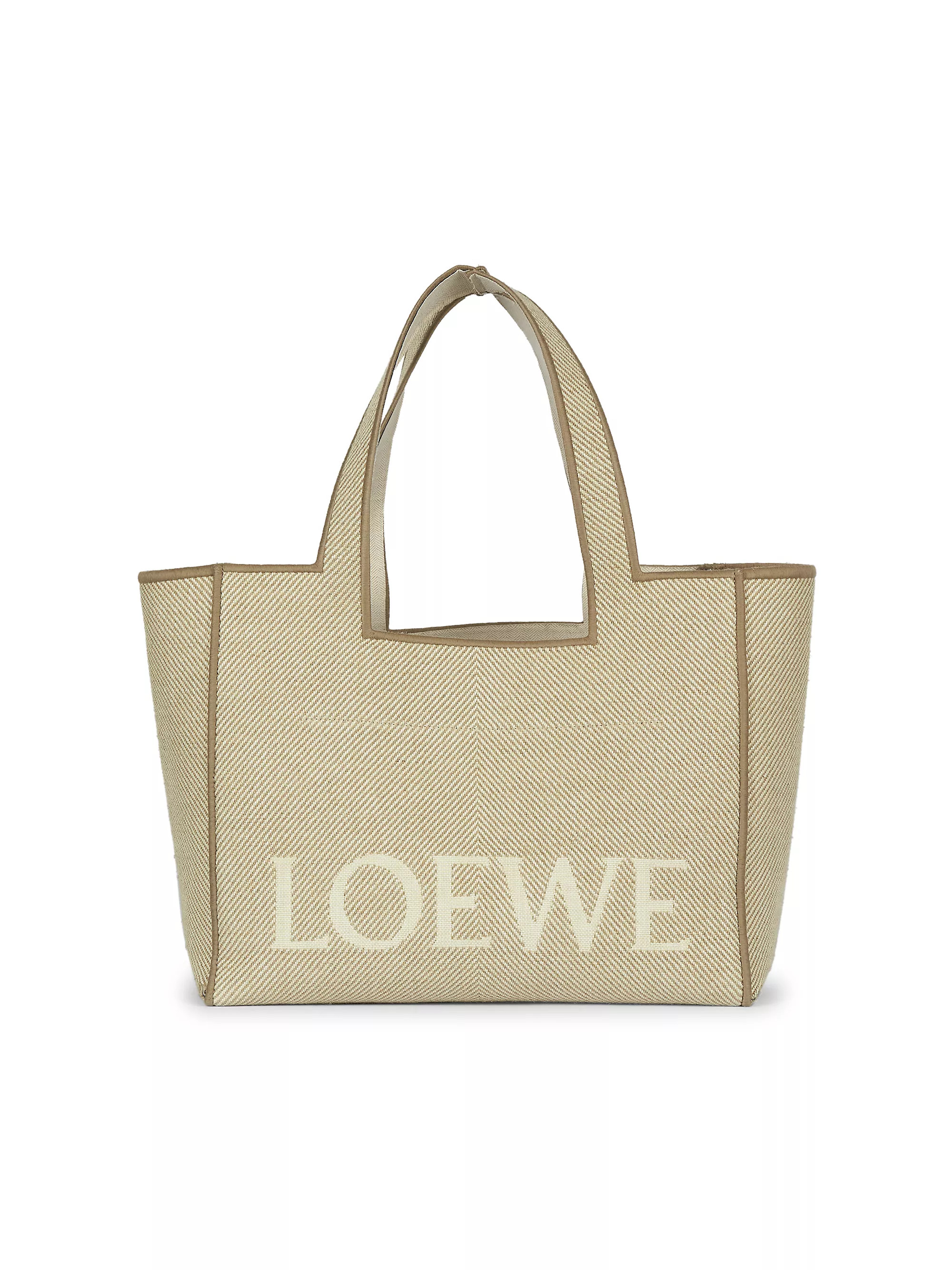LOEWESmall Font Linen-Cotton Tote Bag | Saks Fifth Avenue