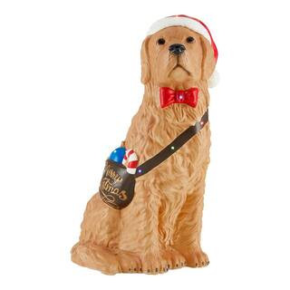 Home Accents Holiday 30 in Christmas Golden Retriever 22DK01010 - The Home Depot | The Home Depot