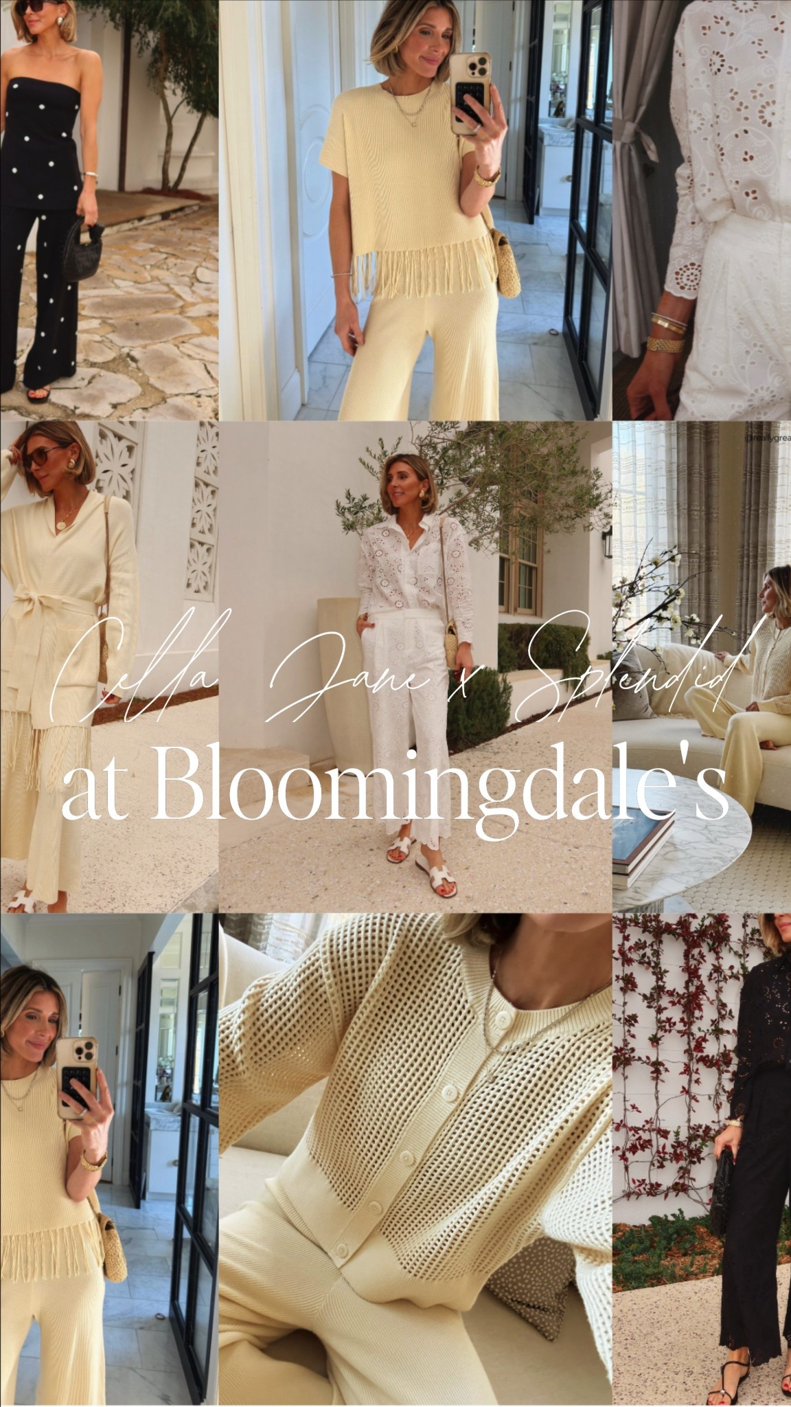 Pinch-me moment ✨ My @Splendidla Spring collection just launched at @Bloomingdales and seeing it there feels surreal.
Designed for busy days, easy outfits, and feeling put-together without trying.
Can’t wait to see how you style the pieces!
