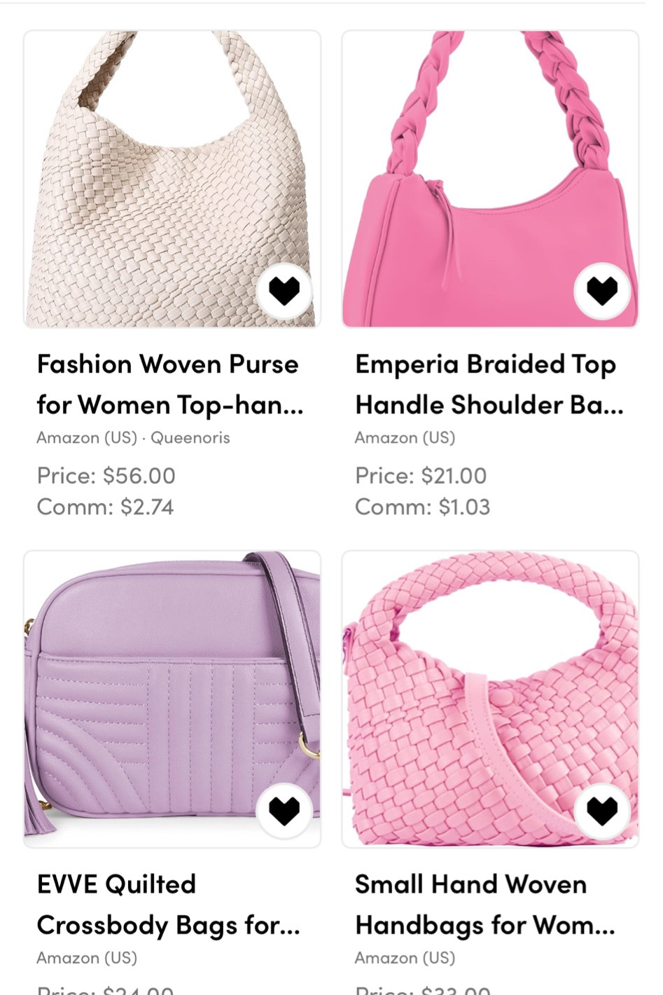 Amazon spring purses
