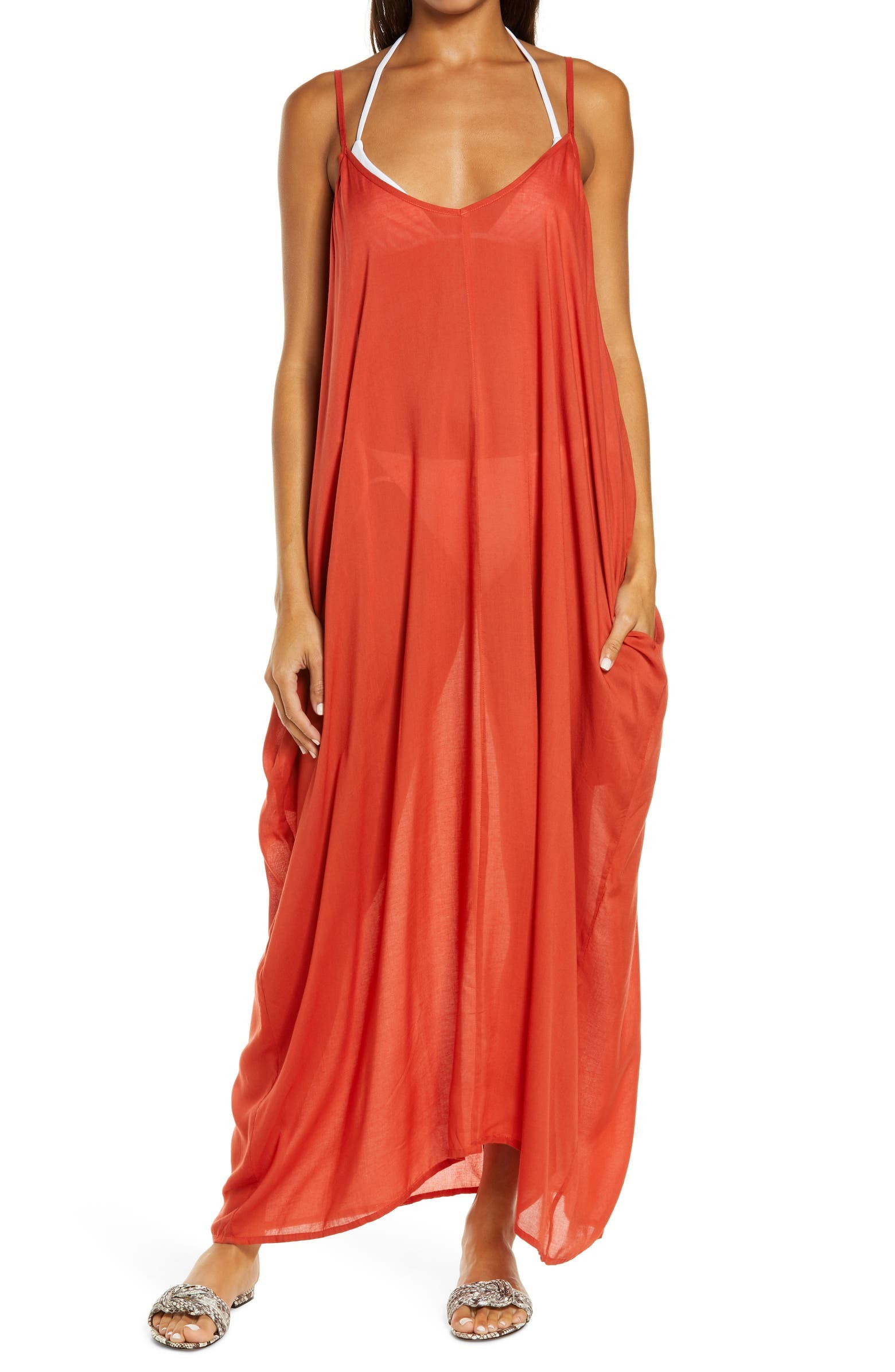 V-Back Cover-Up Maxi Dress | Nordstrom