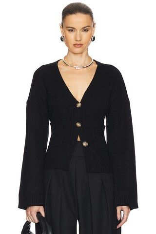 Helsa Sanna Cardigan in Black from Revolve.com | Revolve Clothing (Global)
