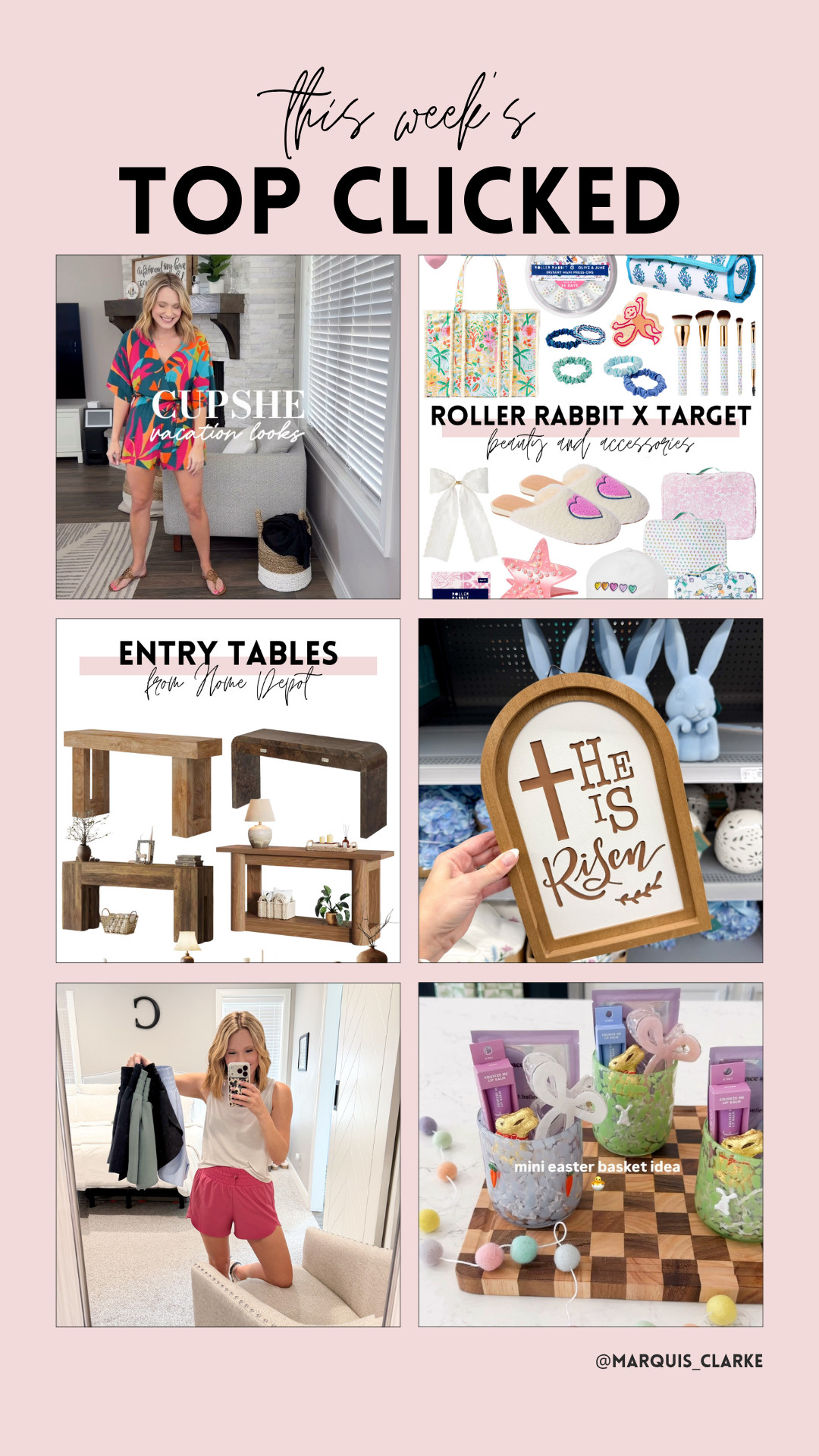 This week’s top clicked! You guys were loving these finds — from vacation-ready dresses to the cutest Easter goodies and home staples! Everything is linked for you to shop easily!  

 #LTKmomlife #LTKSeasonal #LTKSaleAlert