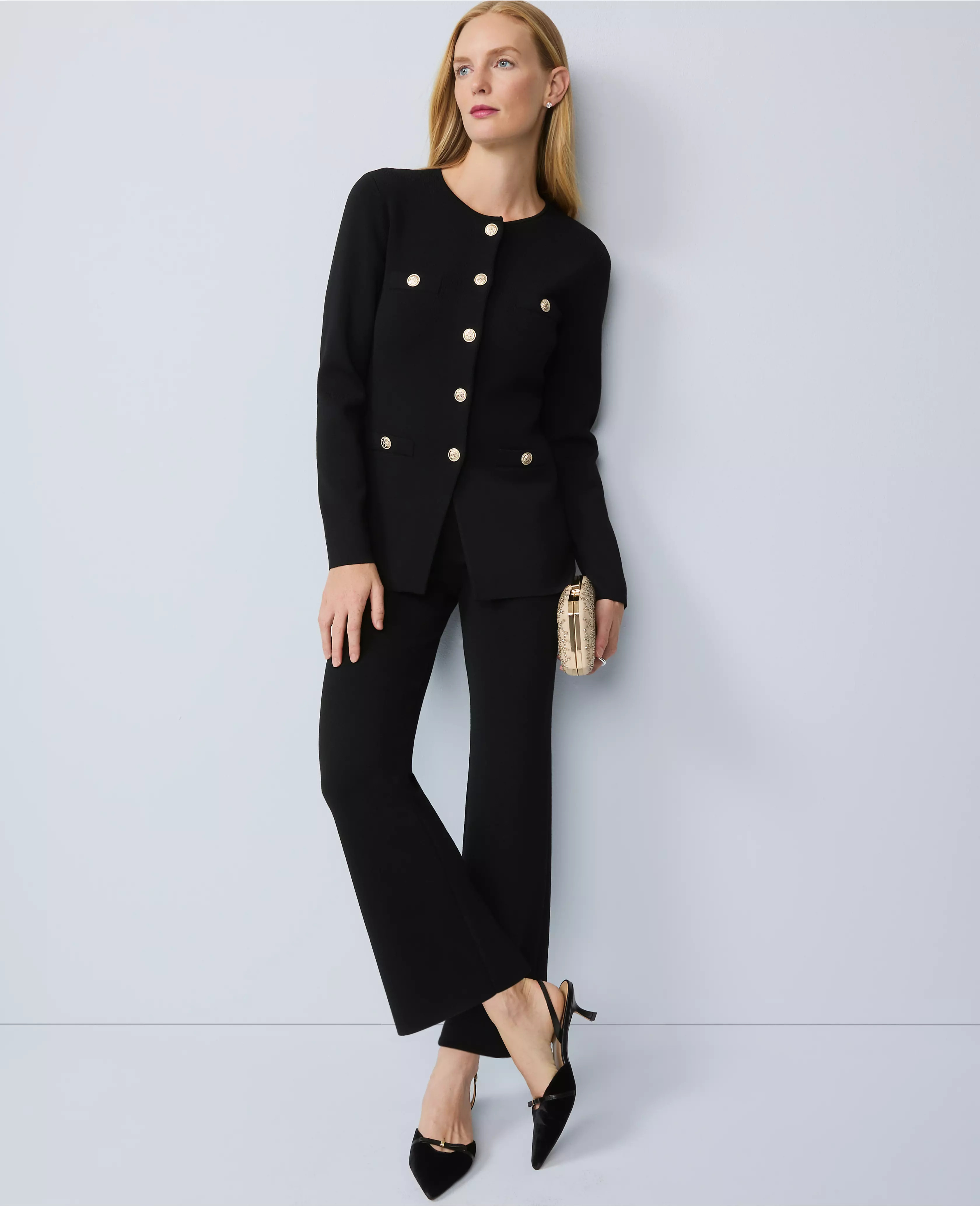 The Flare Sweater Pant | Ann Taylor