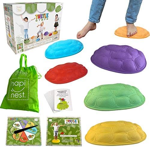 Hapinest Turtle Steps Balance Stepping Stones Obstacle Course Coordination Game for Kids and Fami... | Amazon (US)