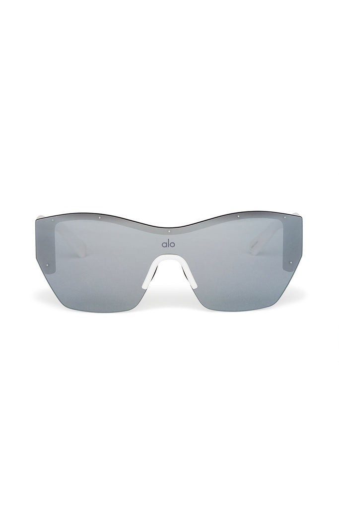 Stunner Sunglasses - Gunmetal/White | Alo Yoga (US)