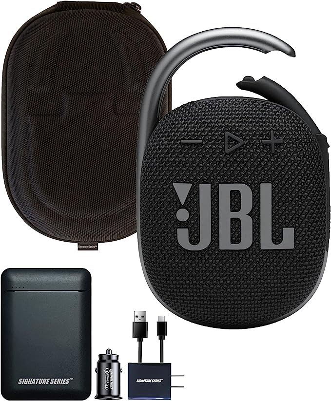 JBL Clip 4 Portable Bluetooth Speaker with Built-in Carabiner, IP67 Waterproof, 10 Hours of Playt... | Amazon (US)