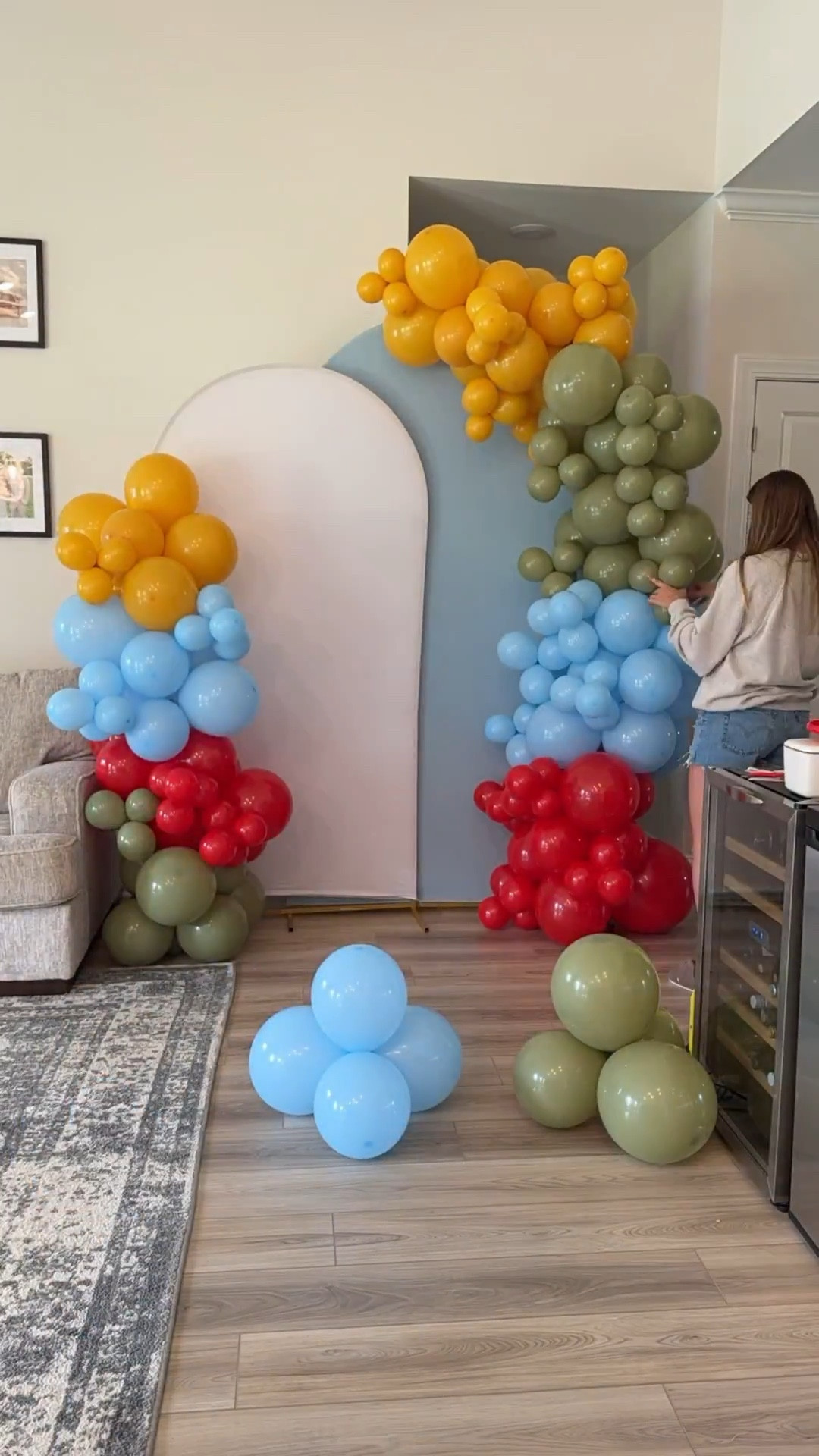 Toy Story balloon arch! Best 3rd birthday party yet!! 