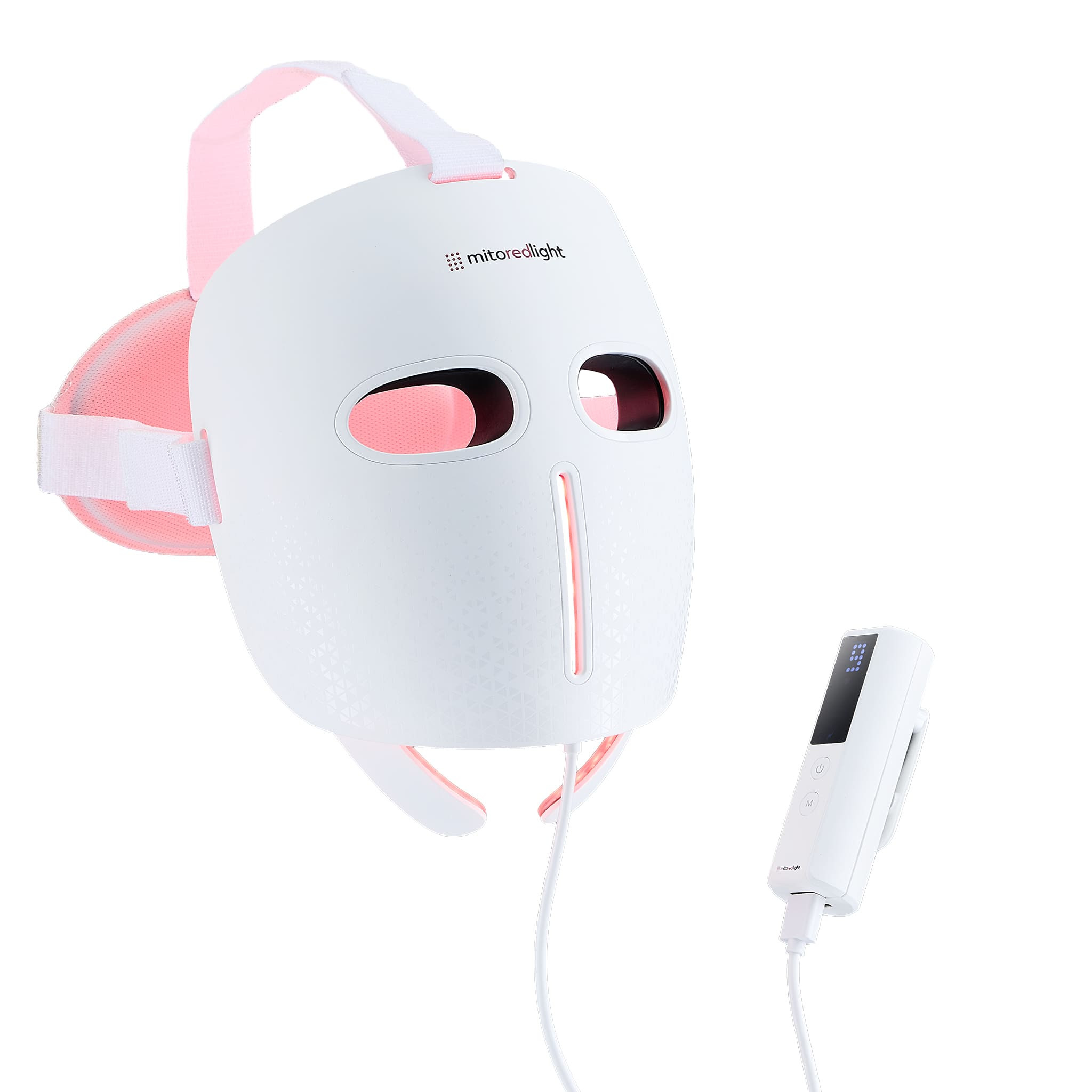 Mito Red Light, LLC - MitoGLOW™ LED Red Light Therapy Mask | With Blue, Yellow, Red and Near Infrared LED - White | Best Buy U.S.