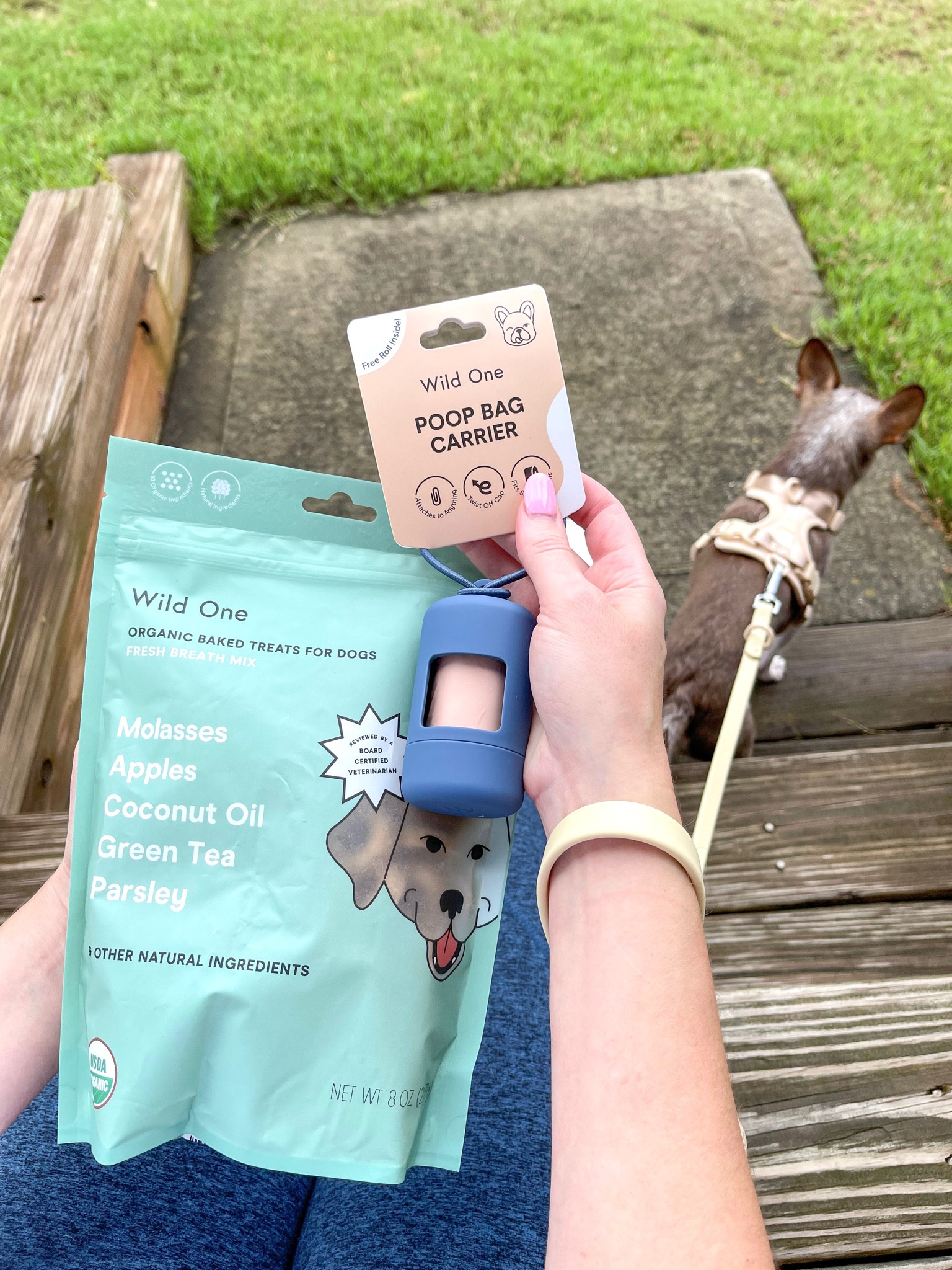 Dog waste bag dispenser and organic  dog treats! 

#LTKunder50 #LTKhome #LTKfamily